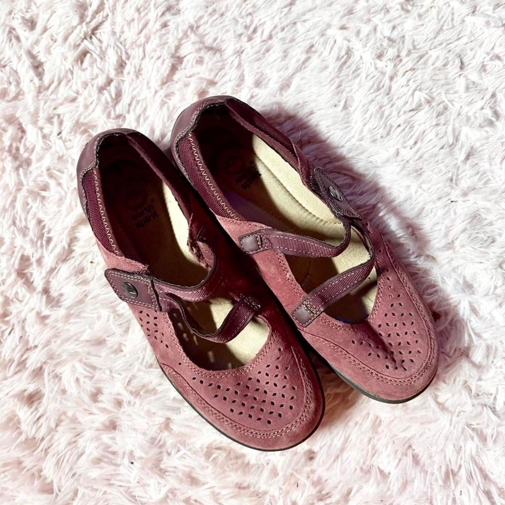 Earth Spirit Earthy Hippie Suede Mary Jane Flats Womens 9 Cottage Core Granola